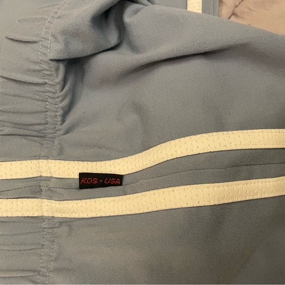 KOS USA Boot cut legging workout pants w/ track stripes - Picture 6 of 8